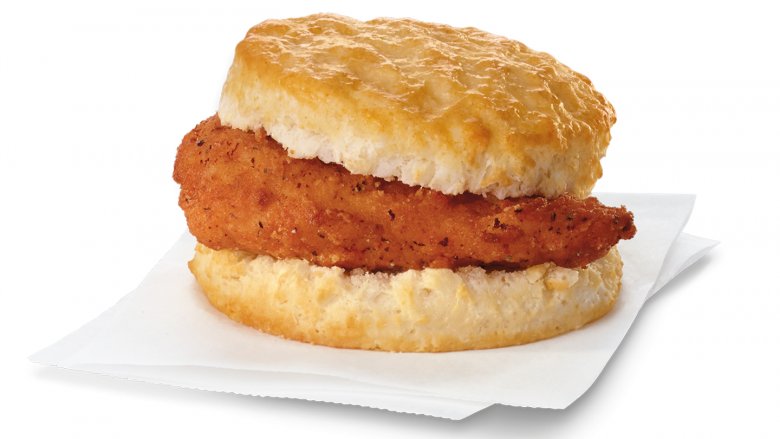 Chick-fil-A spicy chicken biscuit