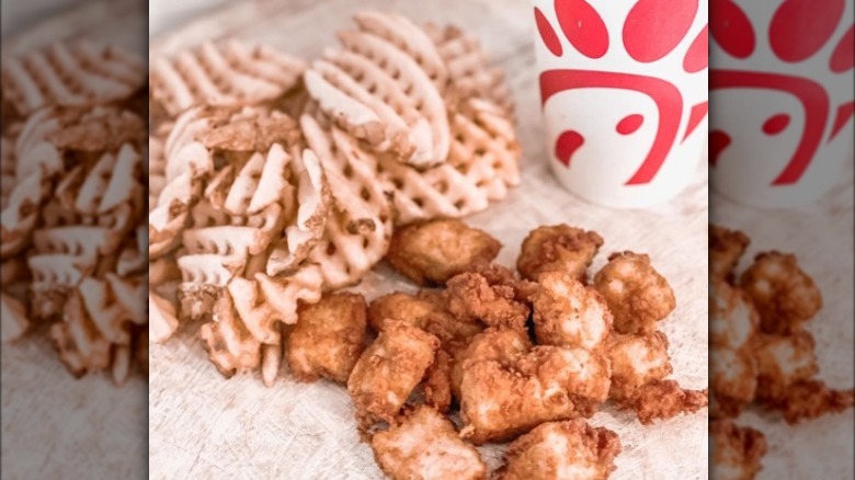 Chick-fil-A nuggets and fries