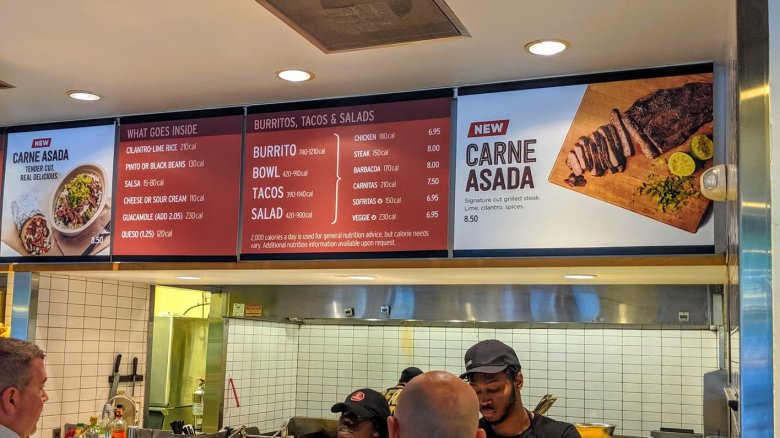 Chipotle menu