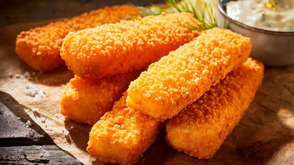 Fish sticks made with cod