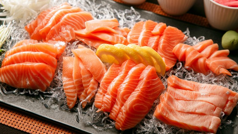 plate of salmon