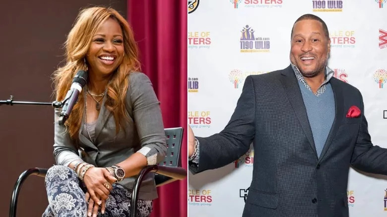 Gina and Pat Neely, smiling at separate events