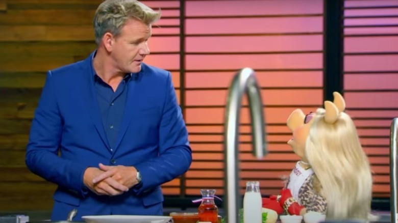 Gordon Ramsay and MIss Piggy