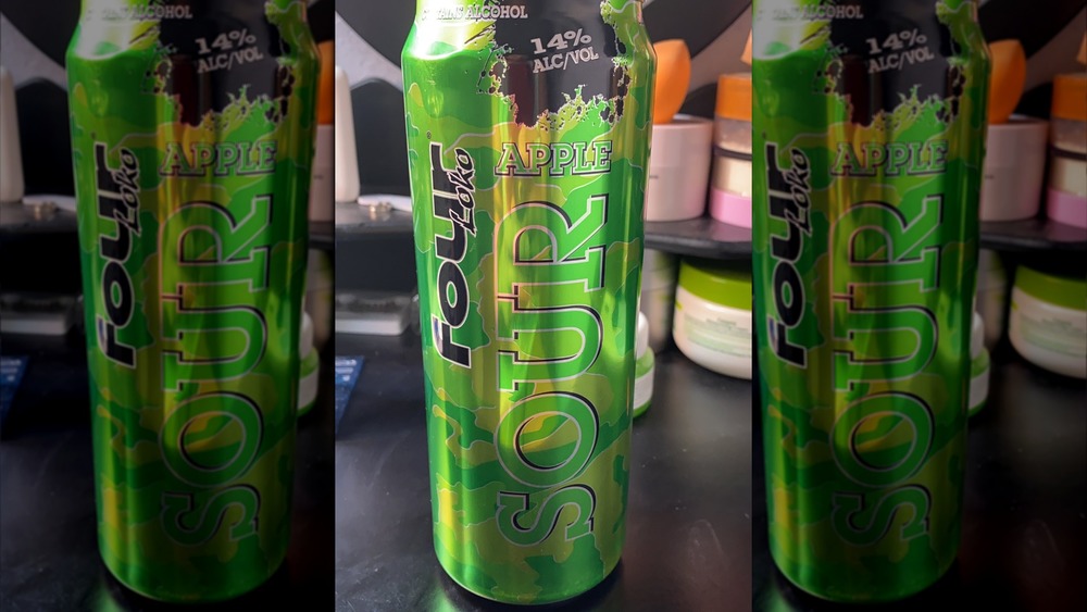 Cans of Four Loko in a fridge