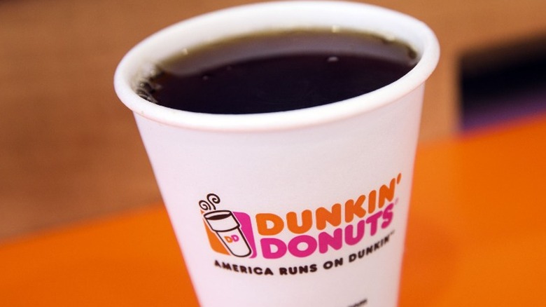 Dunkin' black coffee