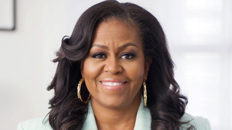 Michelle Obama smiling