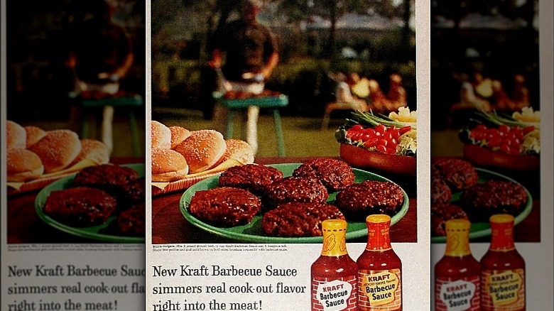 Vintage ad for Kraft BBQ sauce