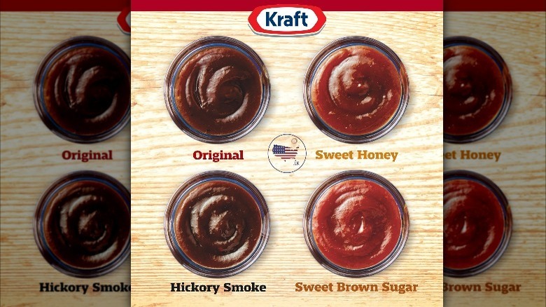 The flavors of Kraft BBQ sauce