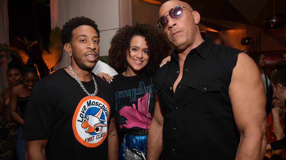 Ludacris, Nathalie Emmanuel, and Vin Diesel