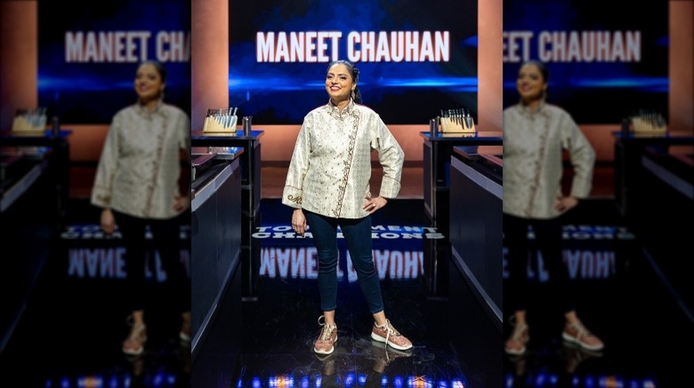 Maneet Chauhan in white top