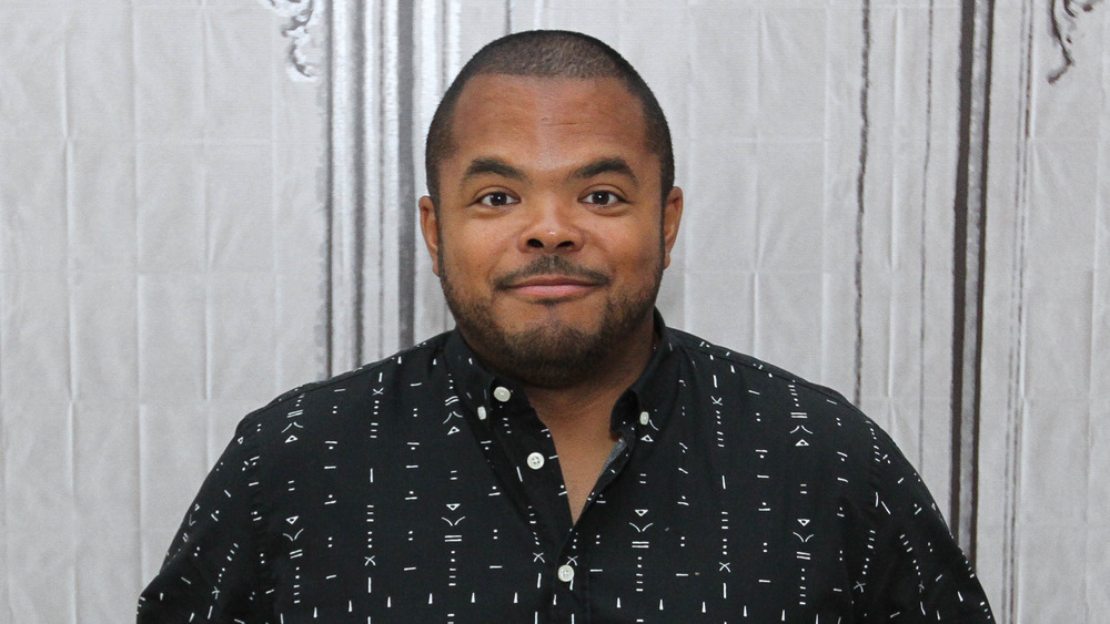 Roger Mooking in a patterned shirt