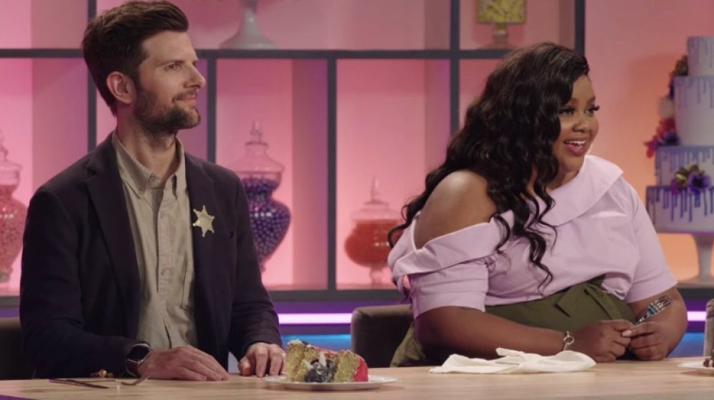 Nicole and Adam Scott on Season 4 of Nailed It!