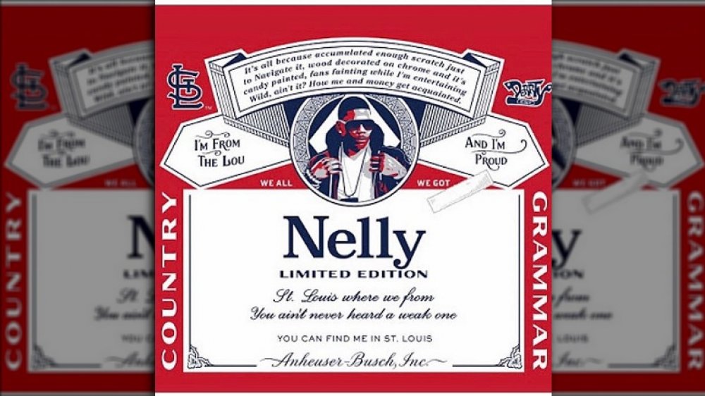 Nelly, Budweiser beer, limited edition 