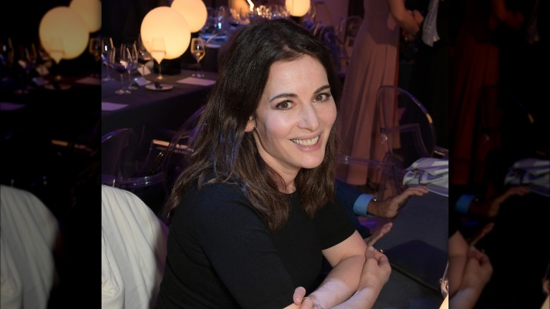 Nigella Lawson smiling at a party