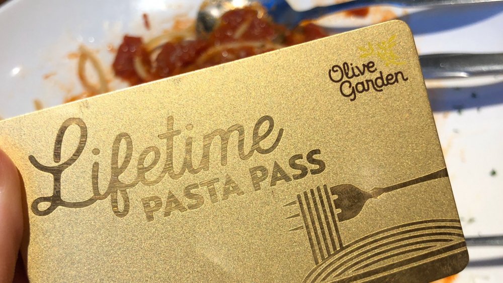 Olive Garden lifetime pasta pass