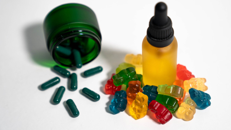 CBD edibles gummies and oil