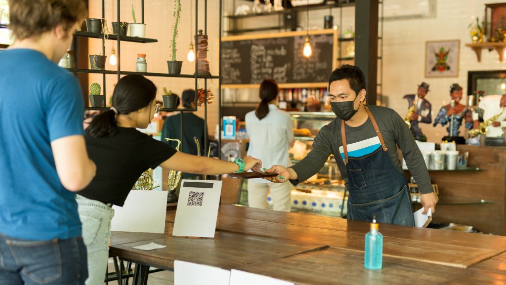 Payment at a restaurant