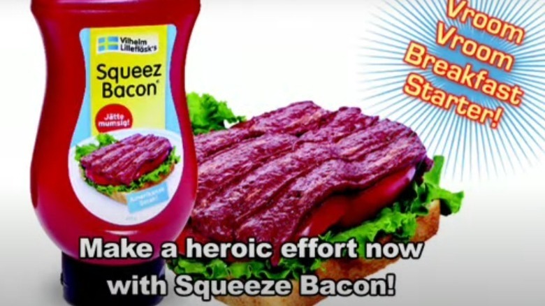 Prank Squeez Bacon ad