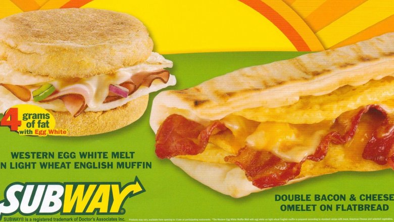 Subway breakfast options