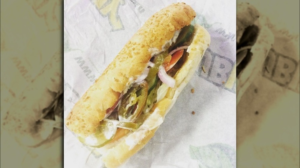 The Spicy Sub Italian sandwich from Subway