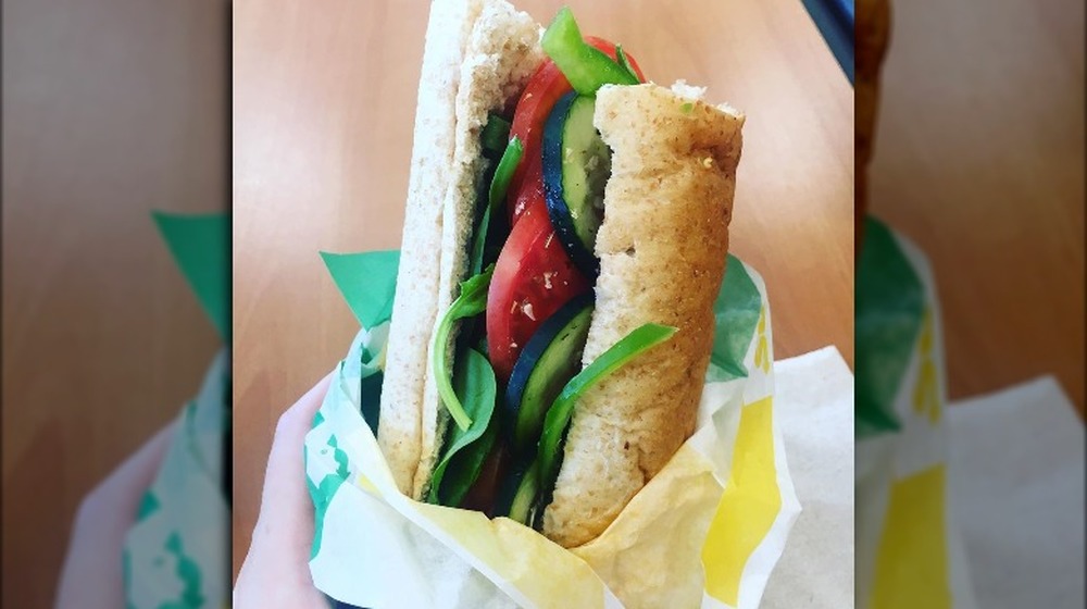 Subway Veggie Delite sandwich