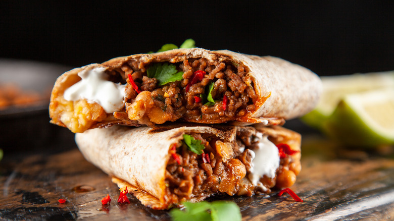 Chili Burrito Sour Cream