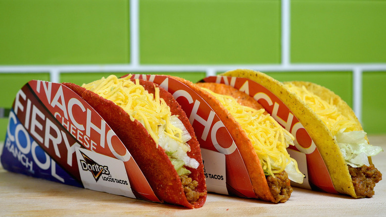 Trio of Doritos Locos Tacos