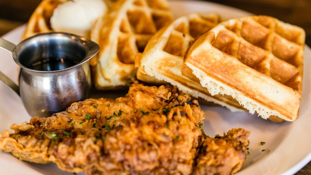 Chicken and waffles