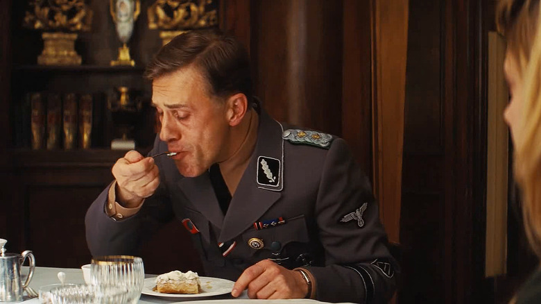 Hans Landa eating strudel