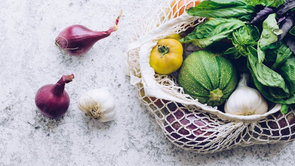 recyclable net bag for fruits and vegetables 