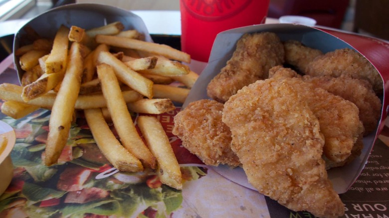 Wendy's chicken nuggets and fries