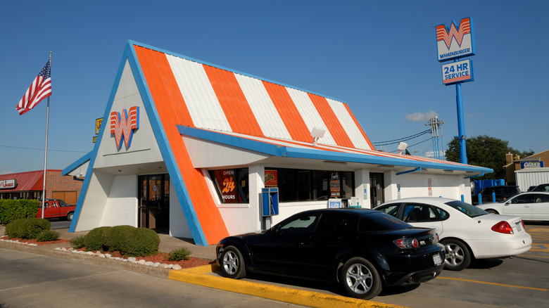 A-frame Whataburger restaurant