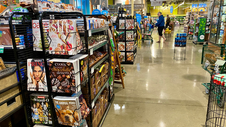 whole foods magazine racks