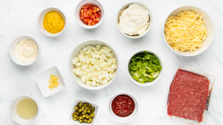 cheeseburger dip ingredients