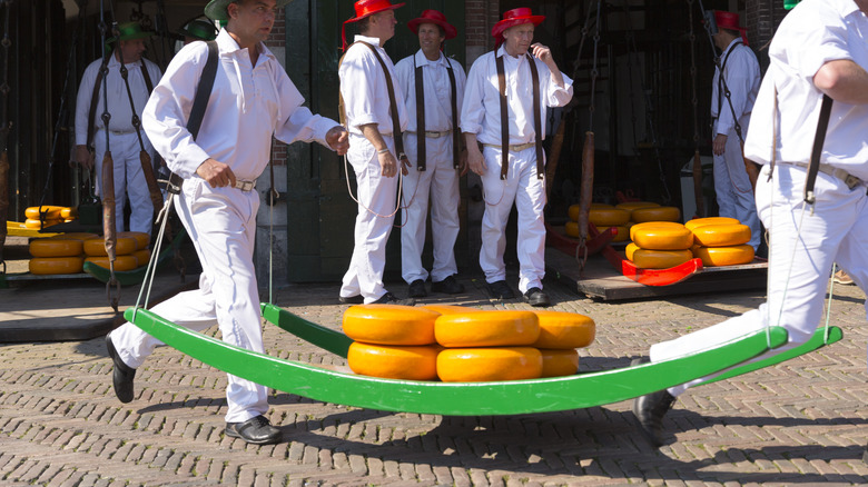 Gouda traditional historic cheese market 