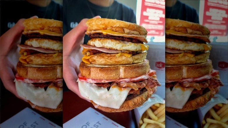 Jack in the Box breakfast sandwich