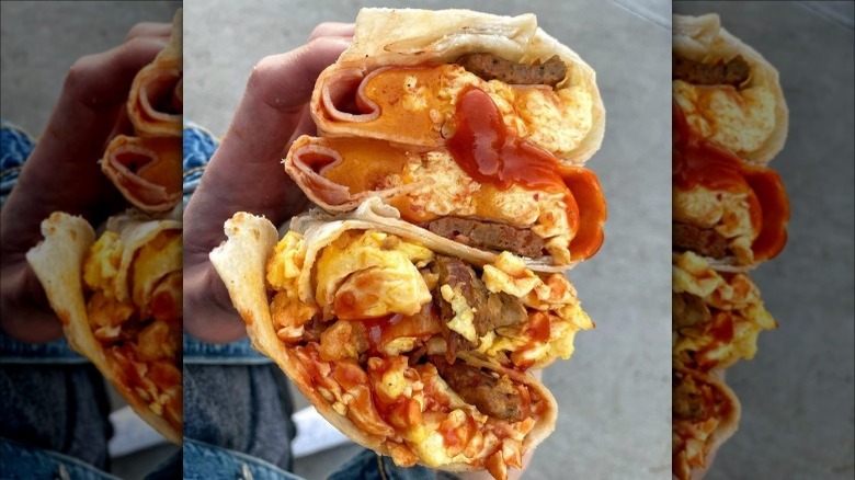 jack in the Box breakfast burrito