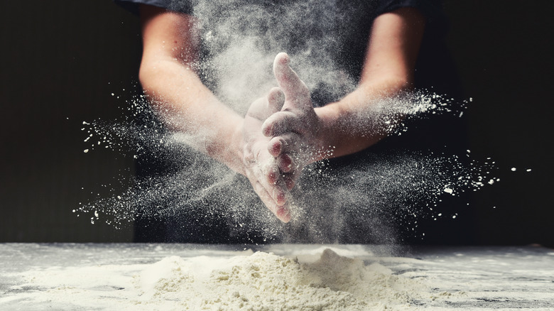 flour making bread