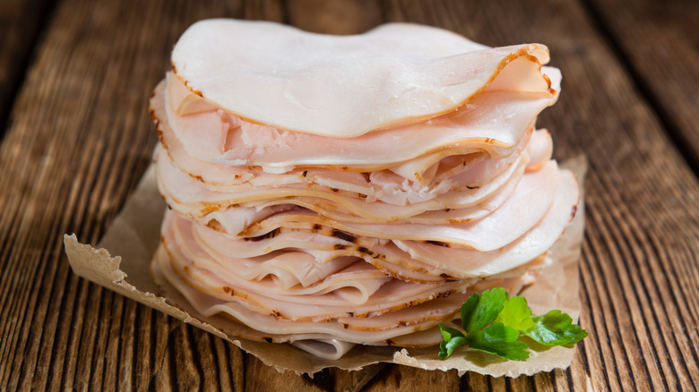 turkey cold cut stack