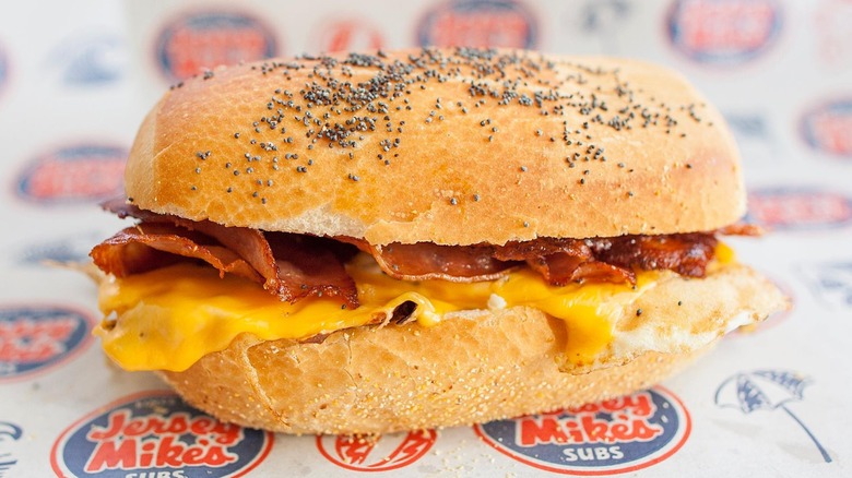 Jersey Mike's breakfast sandwich