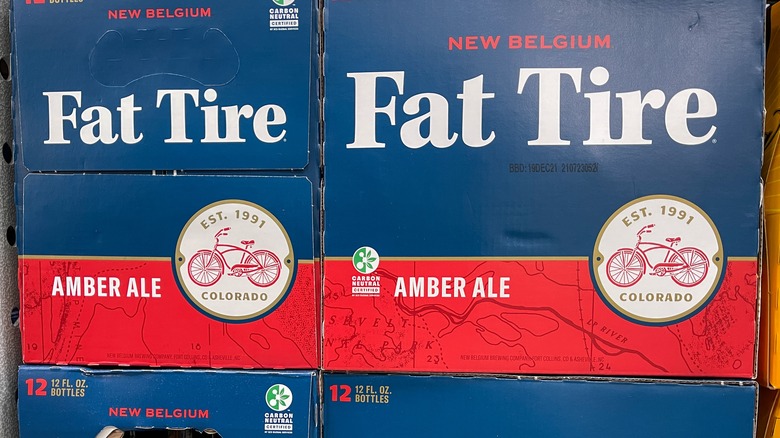 Fat Tire Ale cases stacked