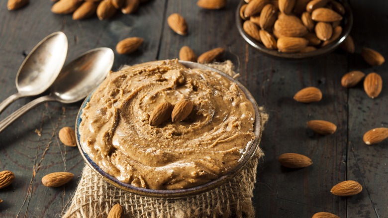 almond butter in a bowl