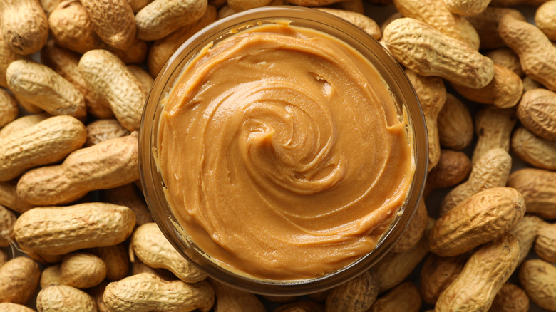 peanut butter with peanuts