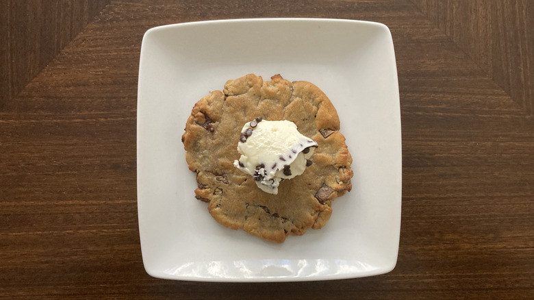 Oregano's Original Pizza Cookie on plate