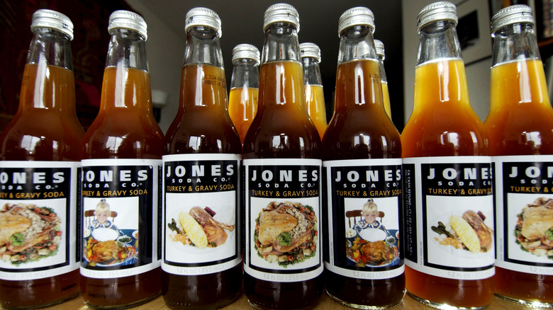 Jones turkey and gravy soda