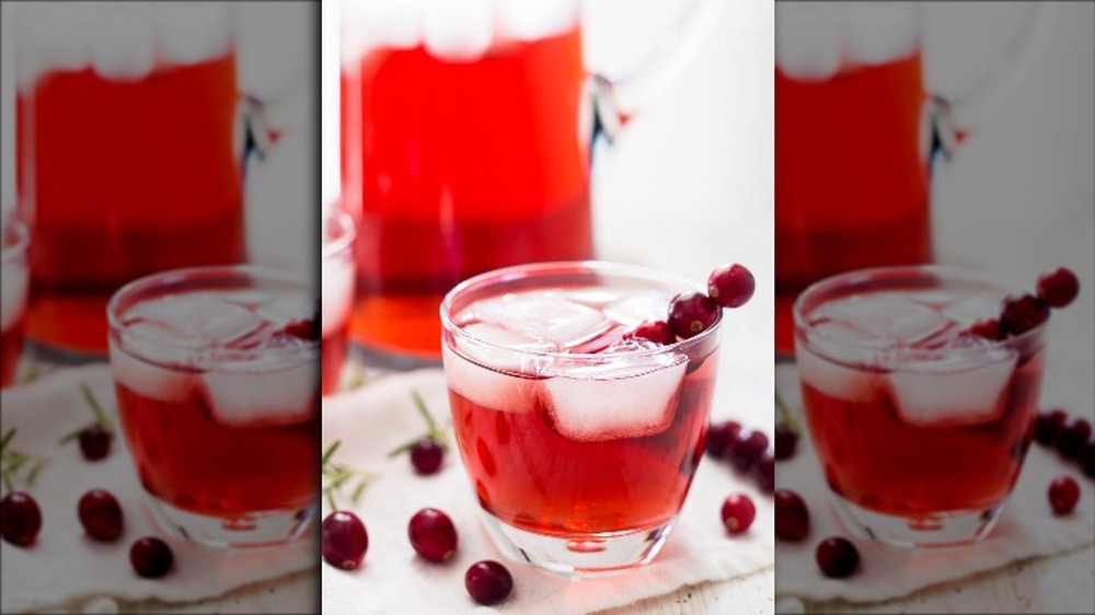 Apple cranberry spritzer