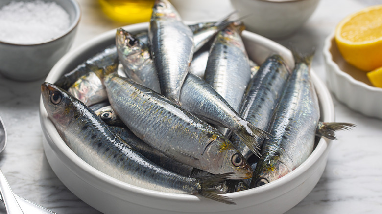 sardines in a bowl