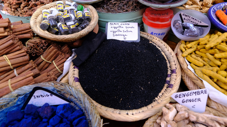 nigella seeds at the market