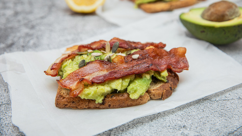 Avocado and Bacon on Toast