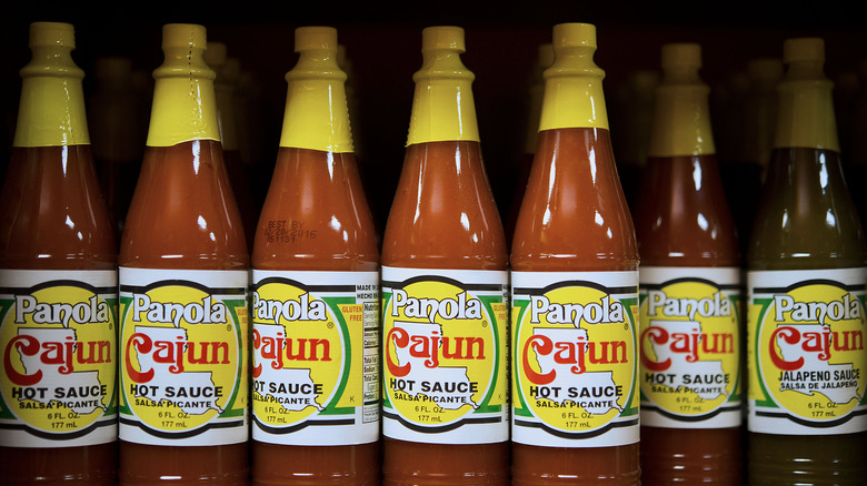 Panola Cajun Hot Sauce bottles